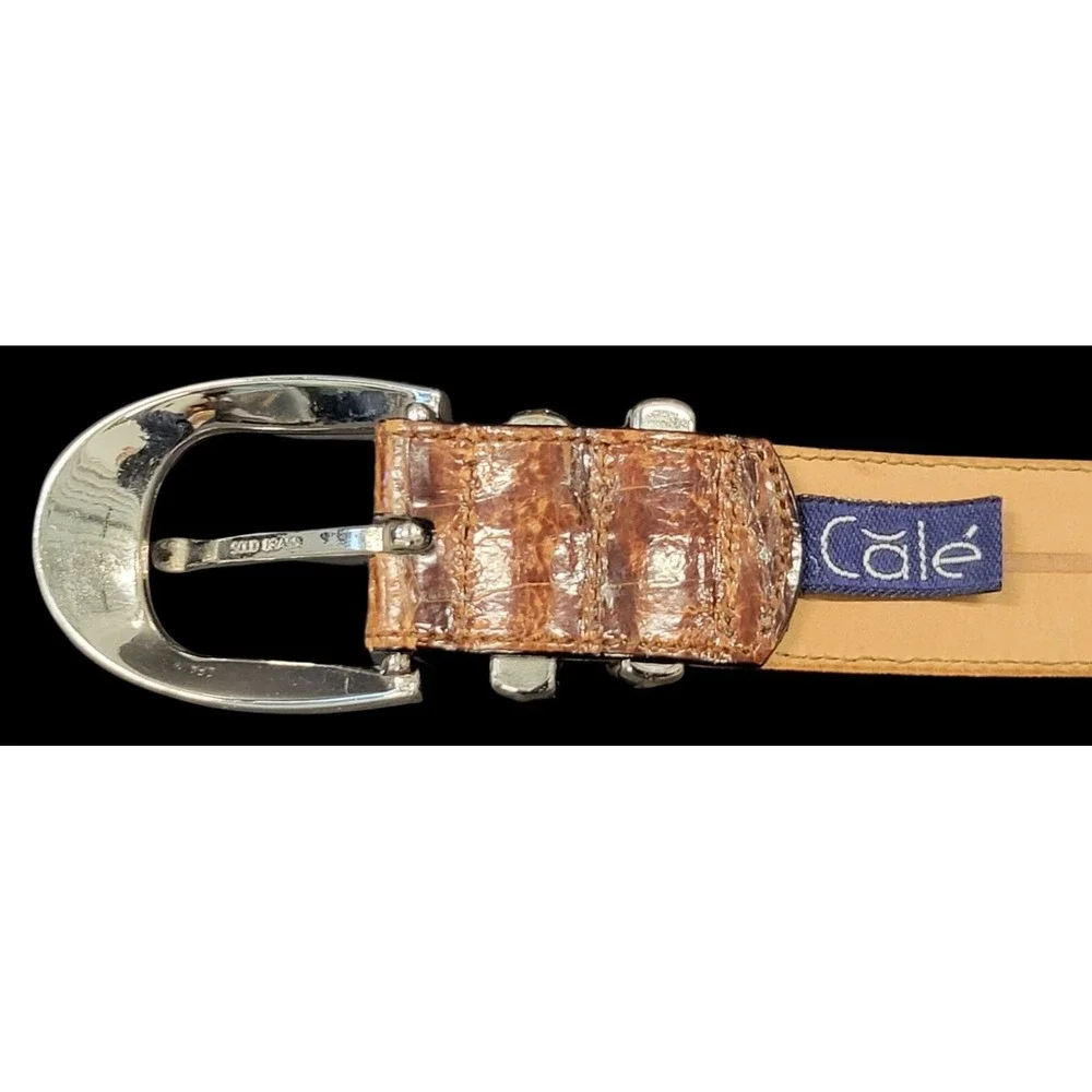 CALE Belt Genuine Crocodile 1 1/8